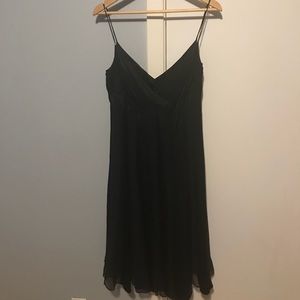 Diane Von Furstenberg Dress Silk Black Babydoll